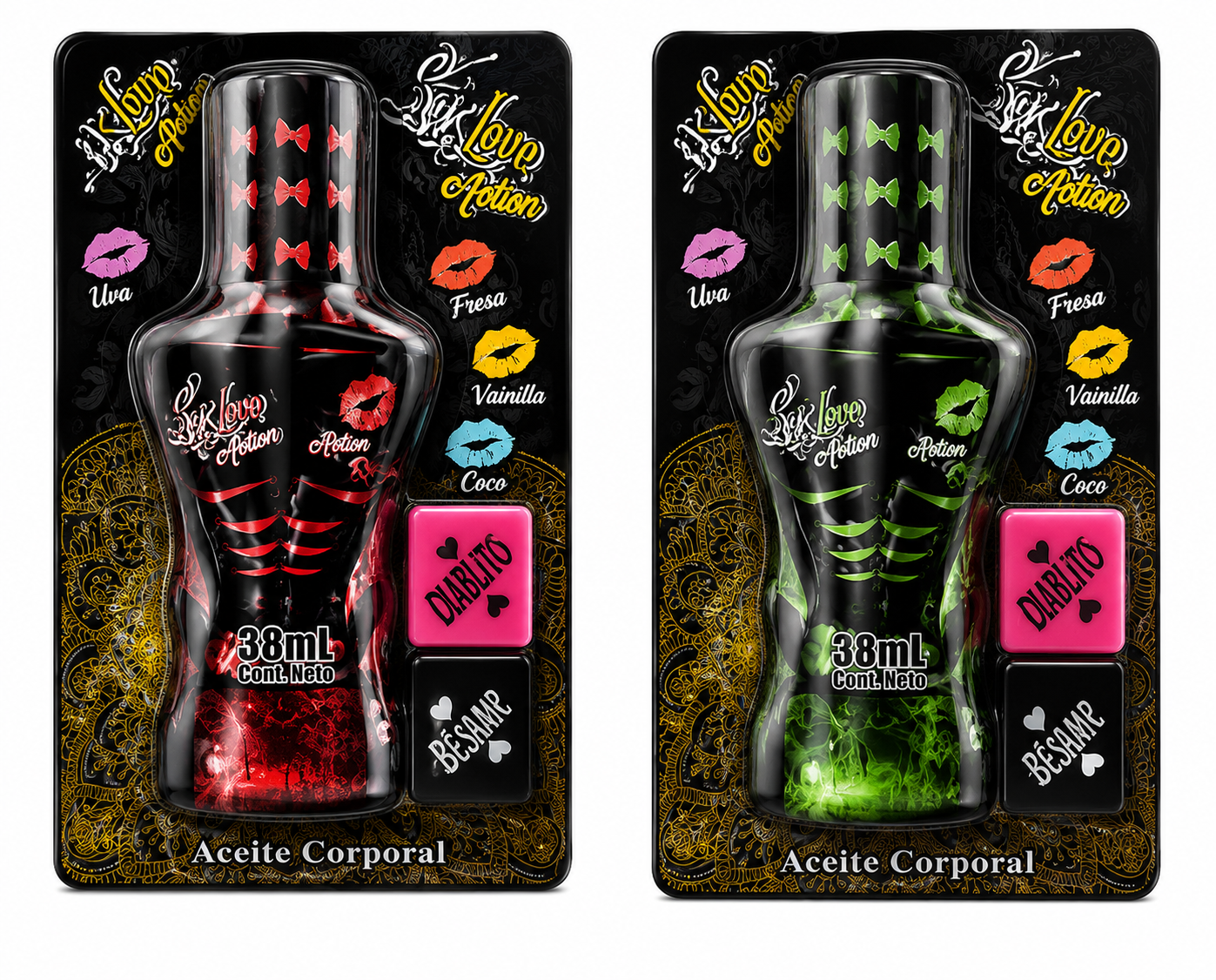 Dados Con Aceite Eva 37 Ml Sex Love