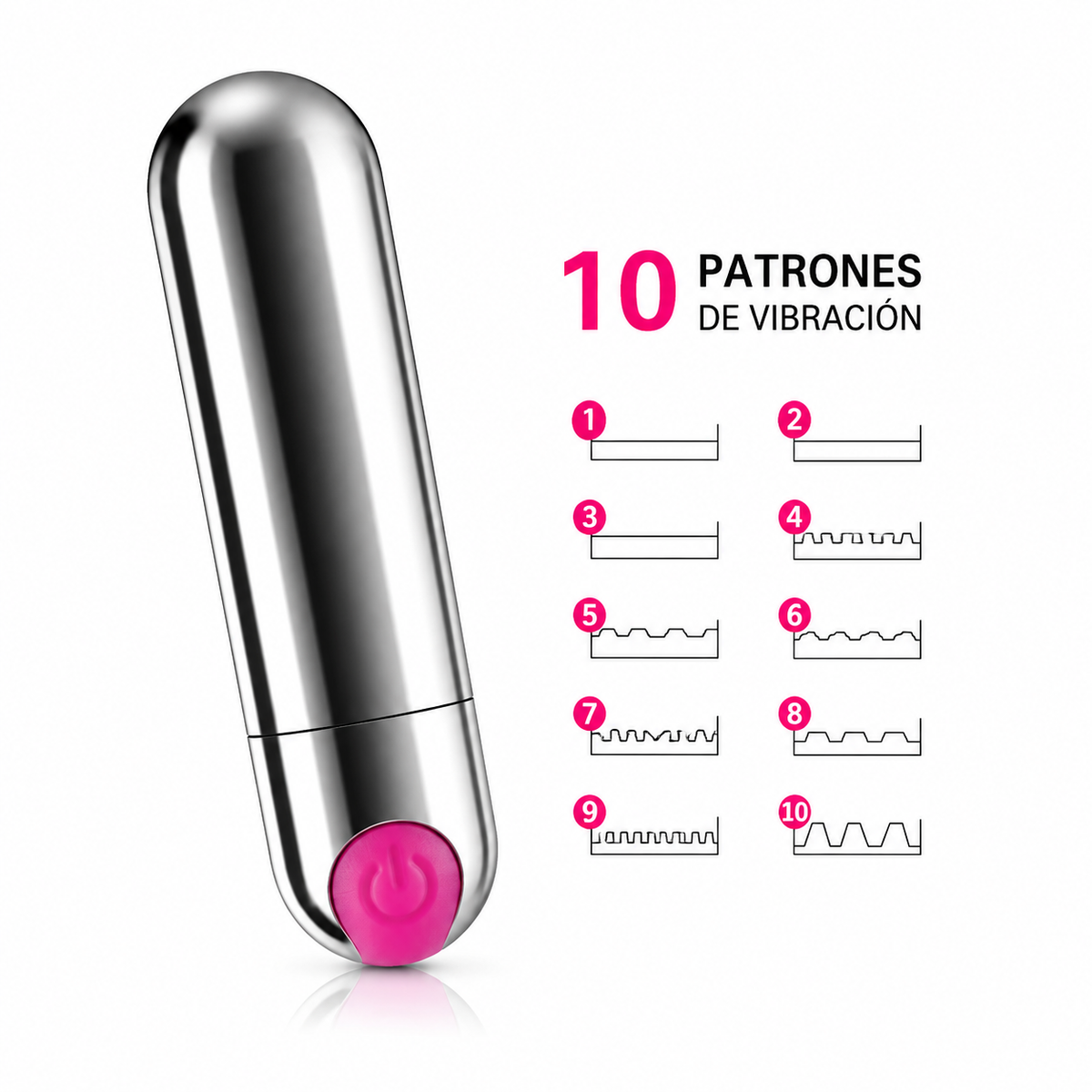 Bala Vibradora Recargable USB