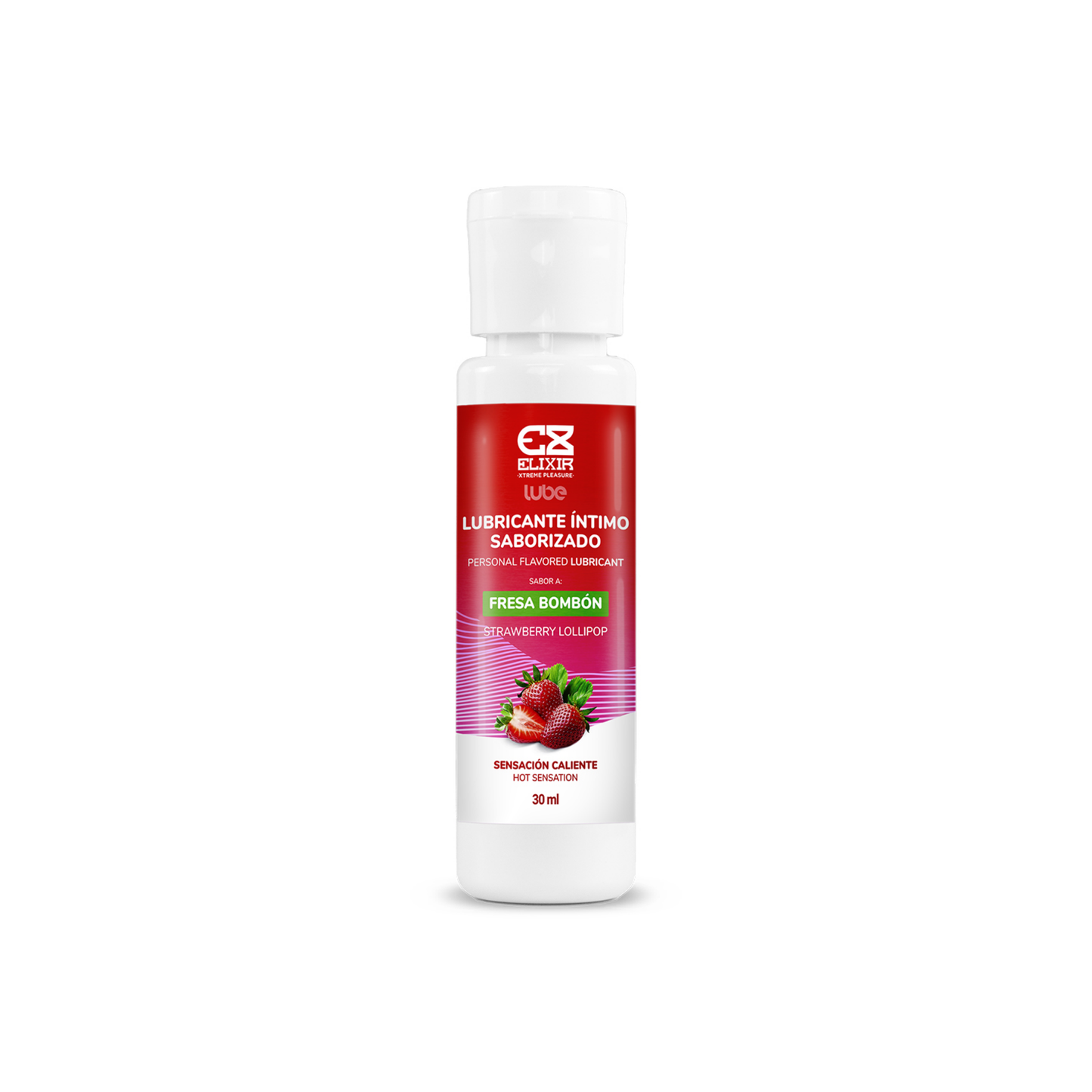 Lubricante Íntimo Fresa Bombón Elixir 30Ml