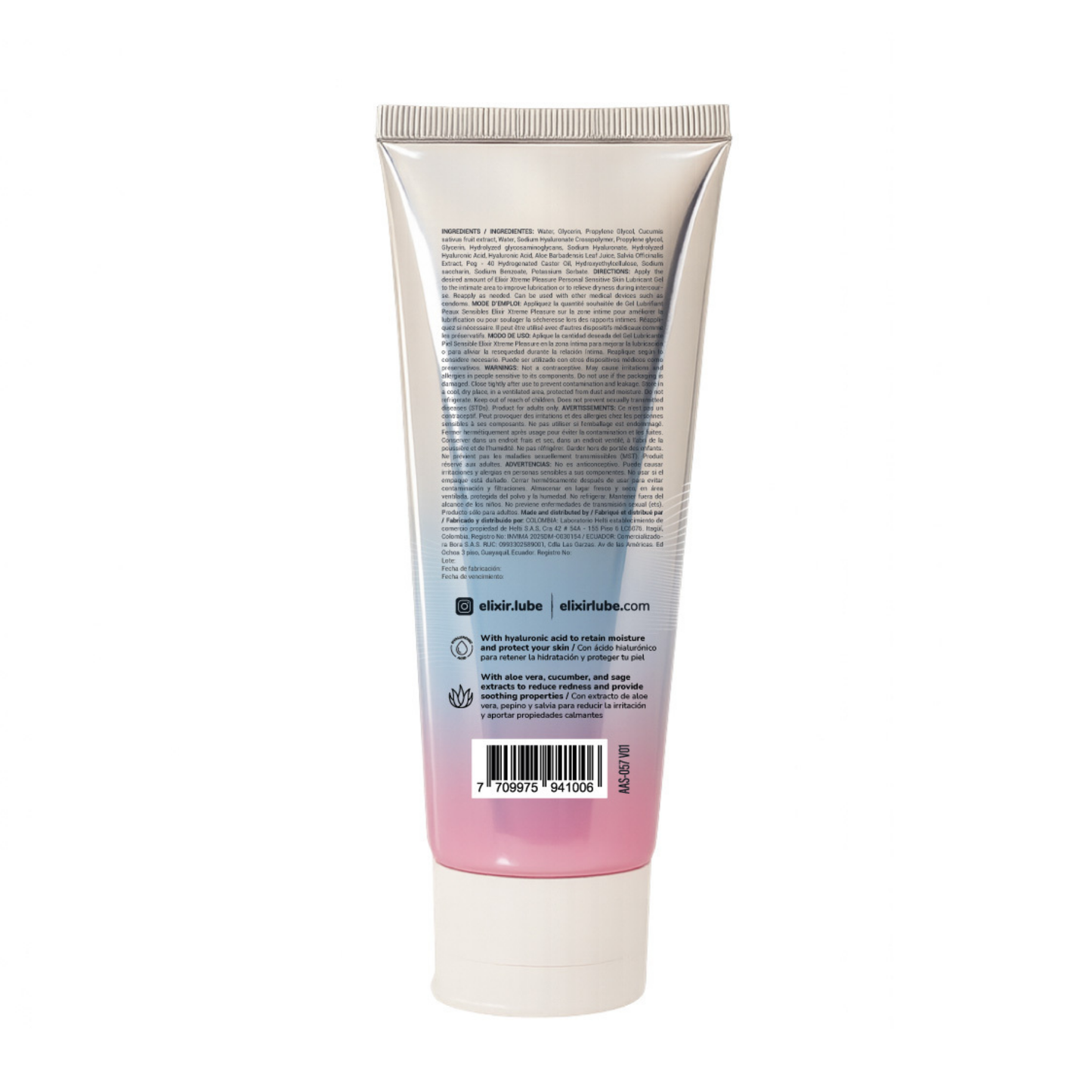 Lubricante Íntimo Piel Sensible De Elixir 100Ml