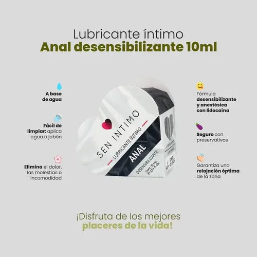Lubricante Íntimo Anal Sen Intimo 10Ml