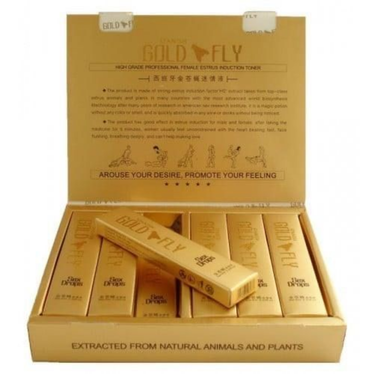 Potenciador Sexual Femenino Gold Fly Caja X 12