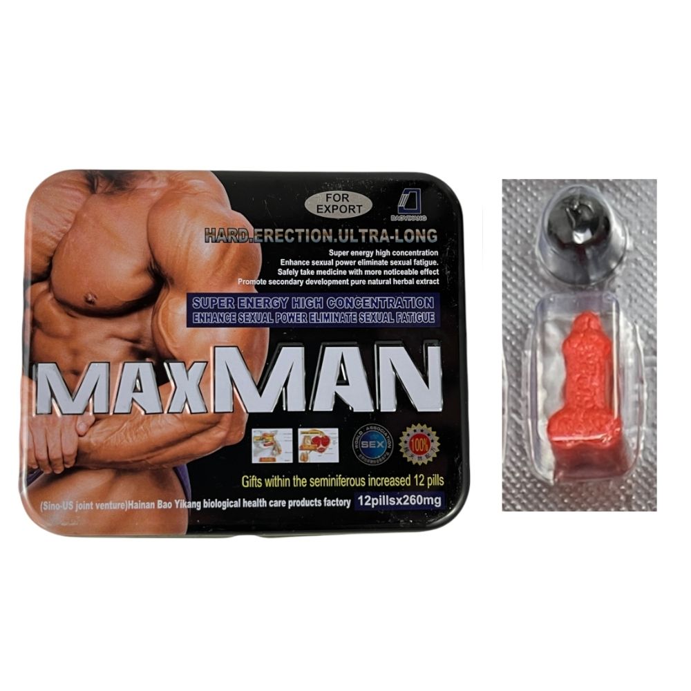 Potenciador Sexual Masculino Max Man -Combo Ret. & Poten Und