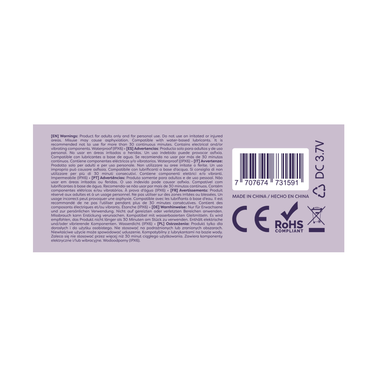 Vibrador Doble Estimulación Tifany Camtoyz