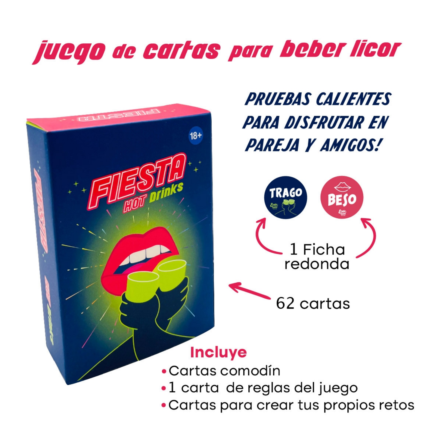 Cartas Para Beber Fiesta Hot Drink