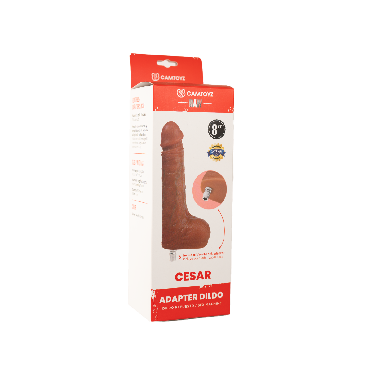 Cesar Dildo Ultrarealista Con Adaptador Camtoyz Sex Machine Lovense