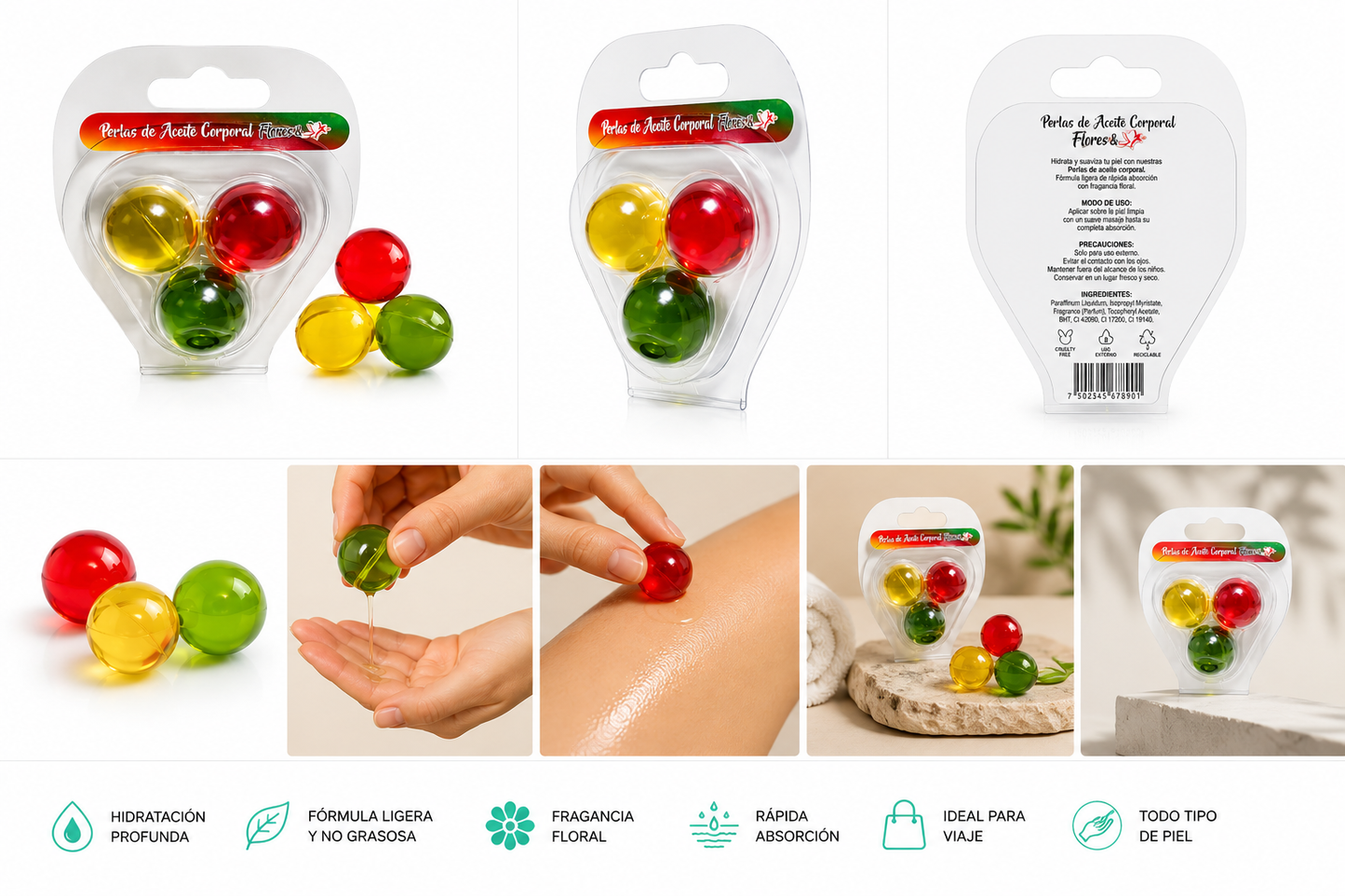 Perlas Corporales  Flavor Sex 3 Und