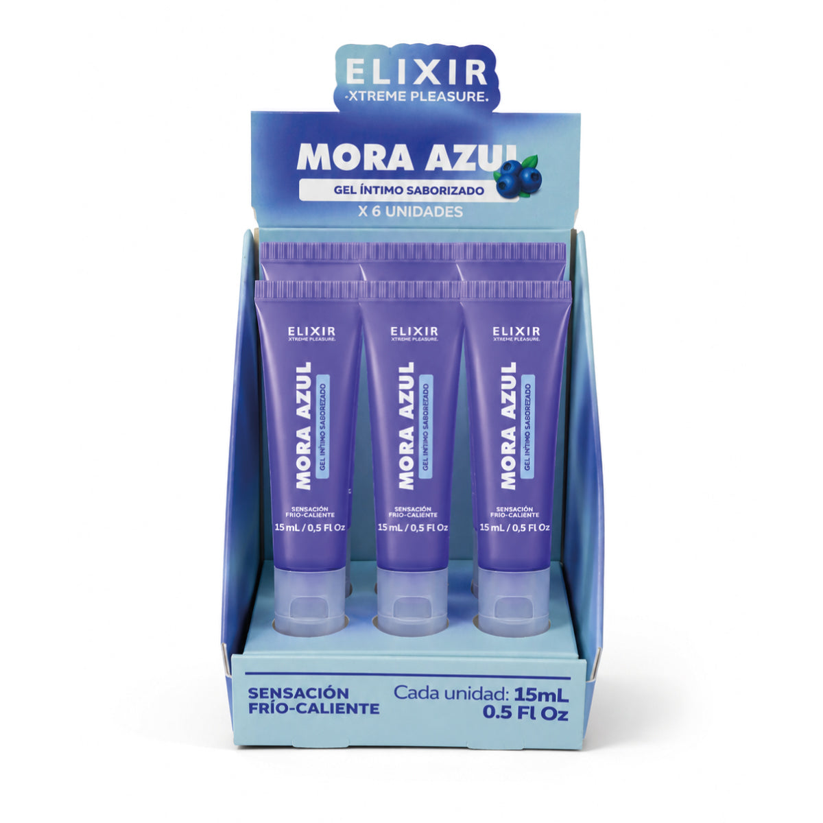 Lubricante Íntimo Saborizado Mora Azul  Elixir