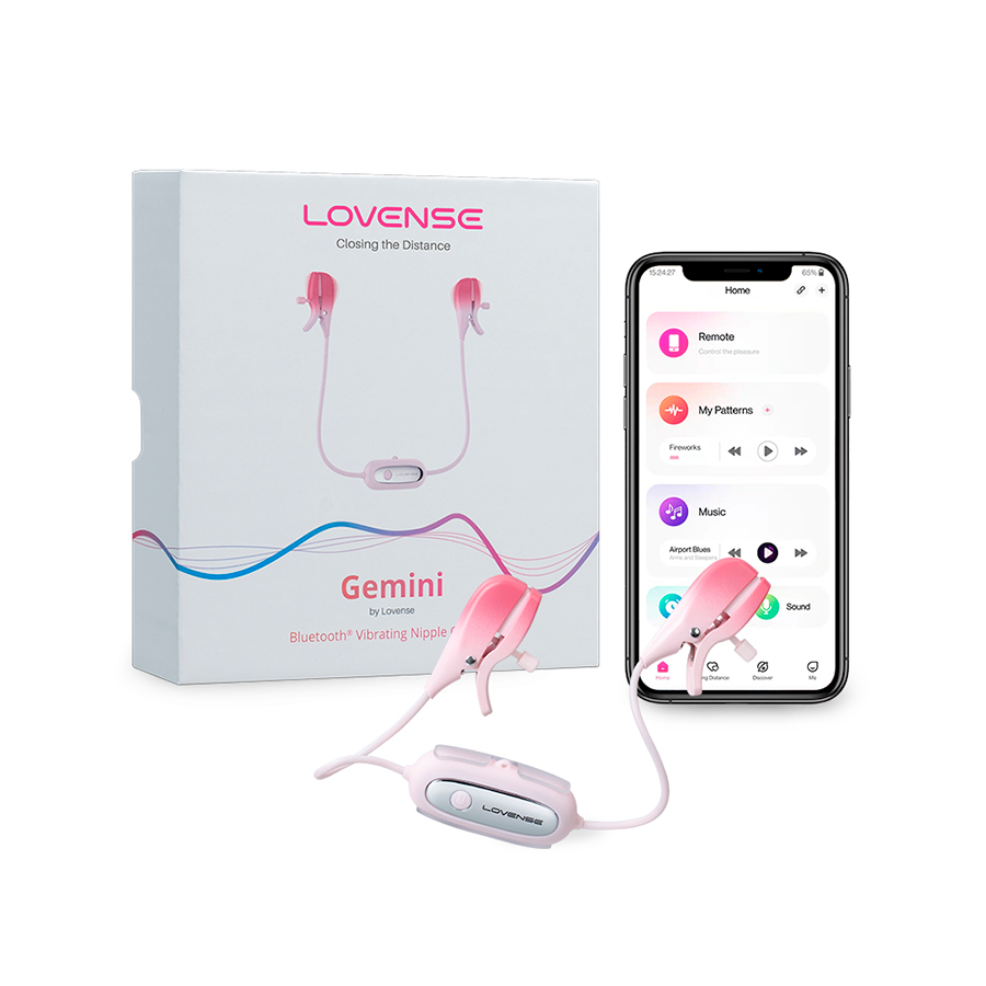 Pinzas Para Pezones Vibradoras Gemini Lovense