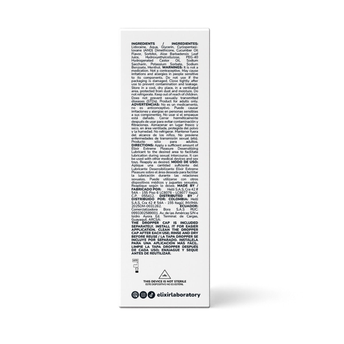 Anesty Elixir Lubricante Anal Desensibilizante 30ml