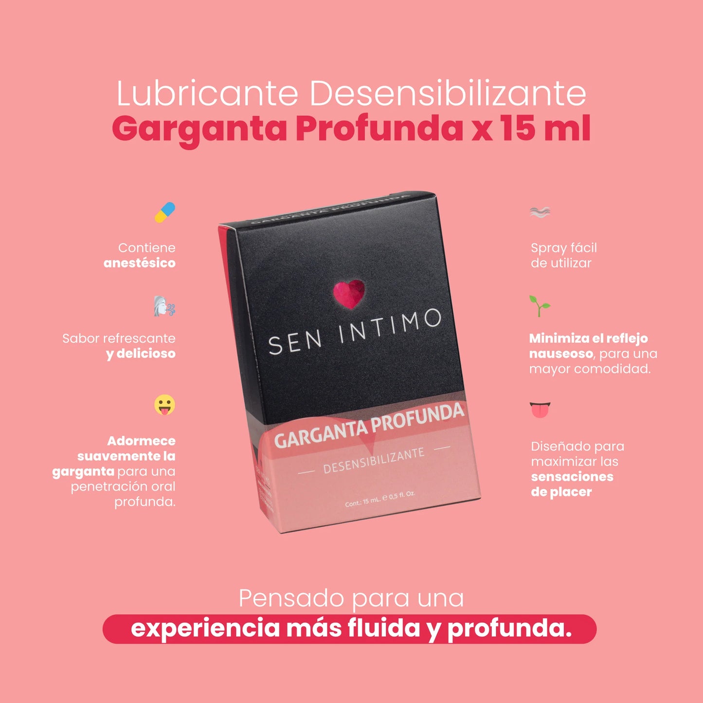 Lubricante Íntimo  Garganta Profunda Sen Intimo 30Ml