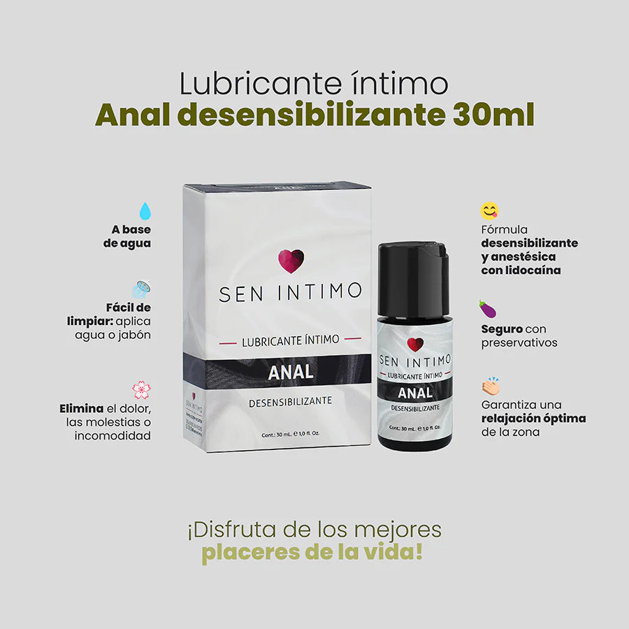 Lubricante Íntimo  Anal  Sen Intimo 30Ml
