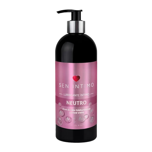 Lubricante Íntimo Neutro con Ácido Hialurónico y Aloe Vera 500 Ml - Sen Íntimo
