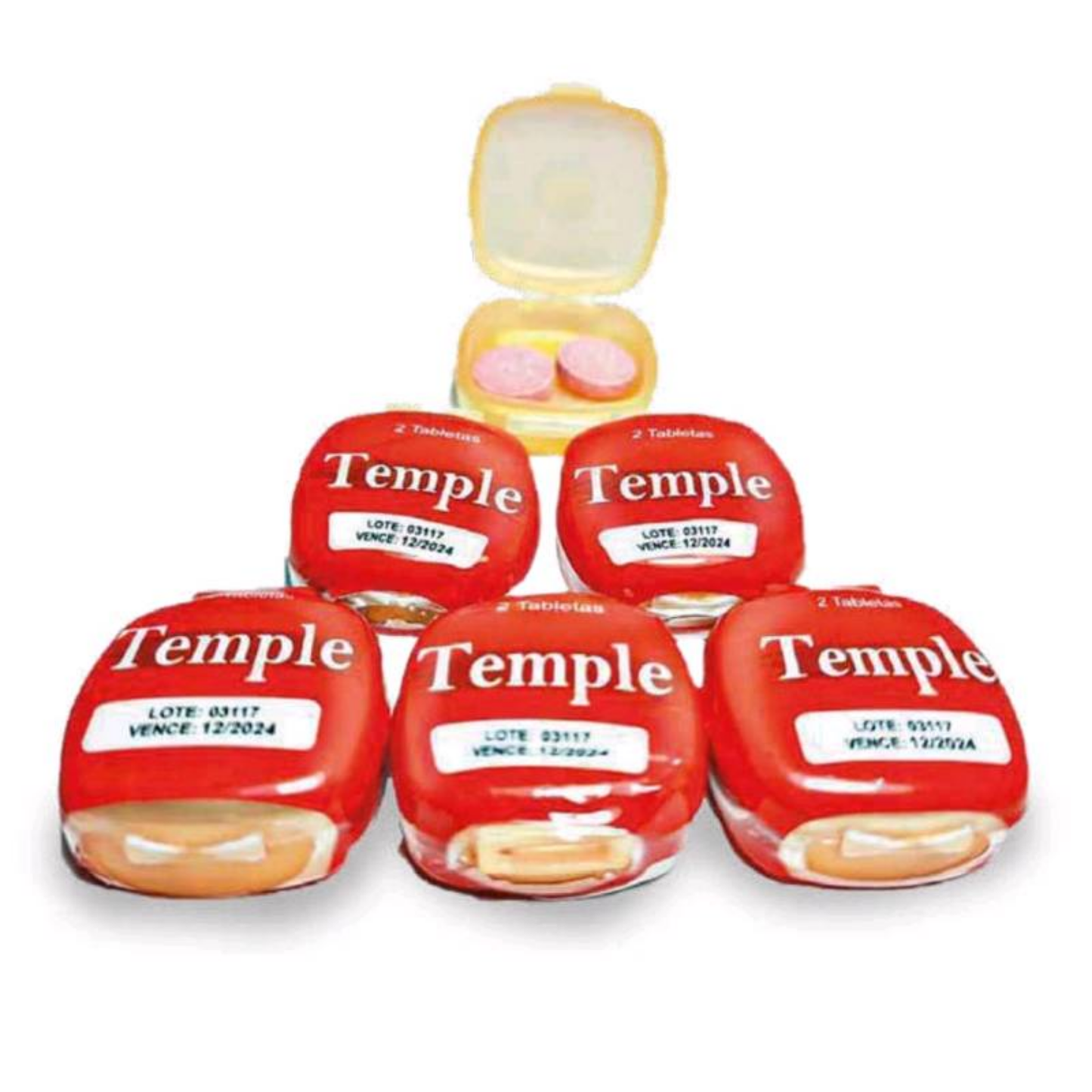 Potenciador Sexual Masculino Temple Pastillero Bolsa