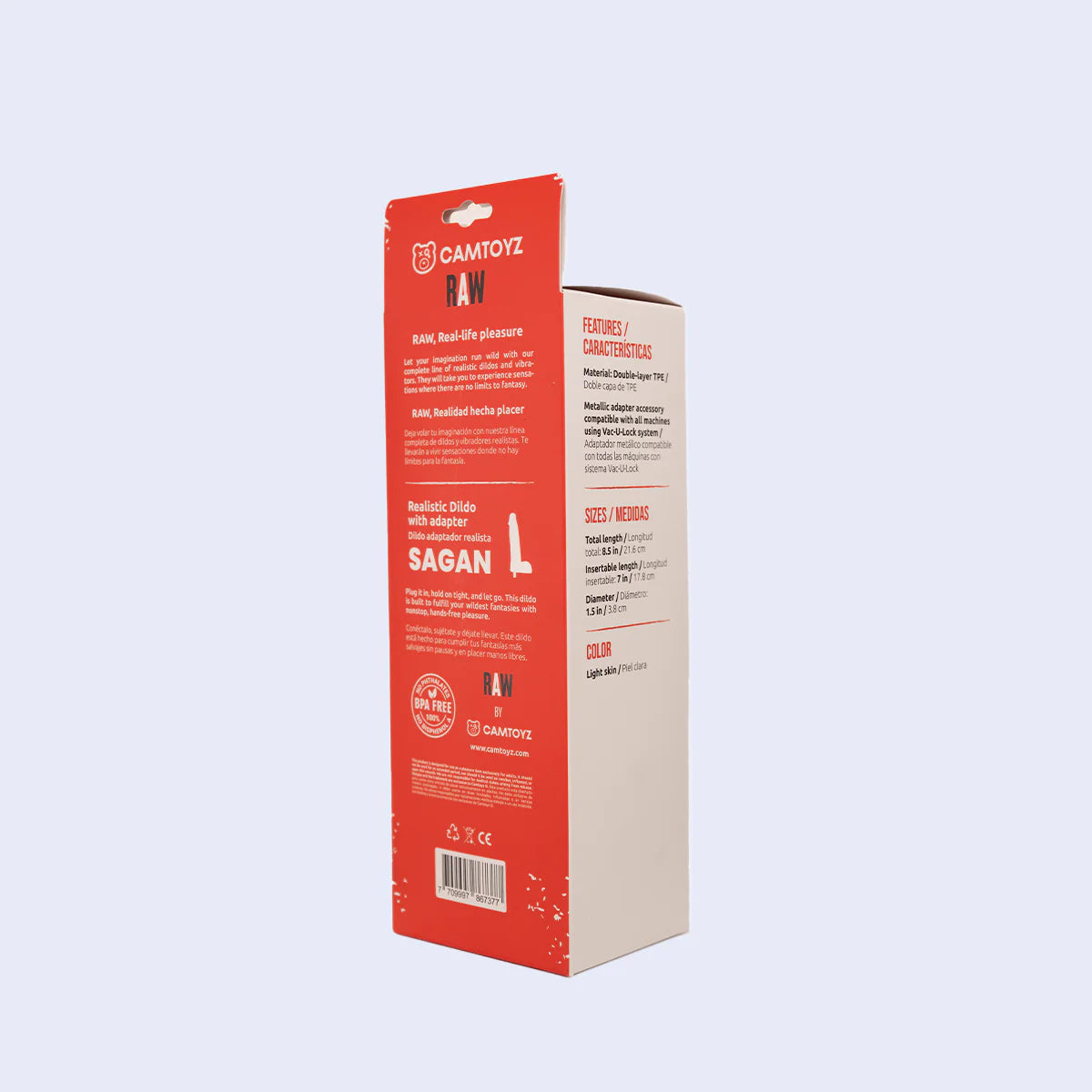Sagan M Dildo Ultrarealista Con Adaptador Camtoyz Sex Machine Lovense