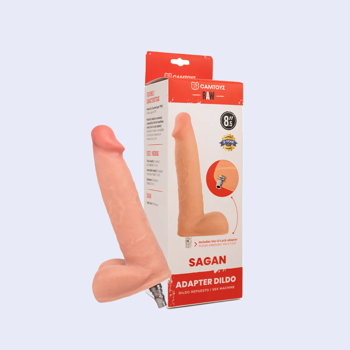Sagan M Dildo Ultrarealista Con Adaptador Camtoyz Sex Machine Lovense