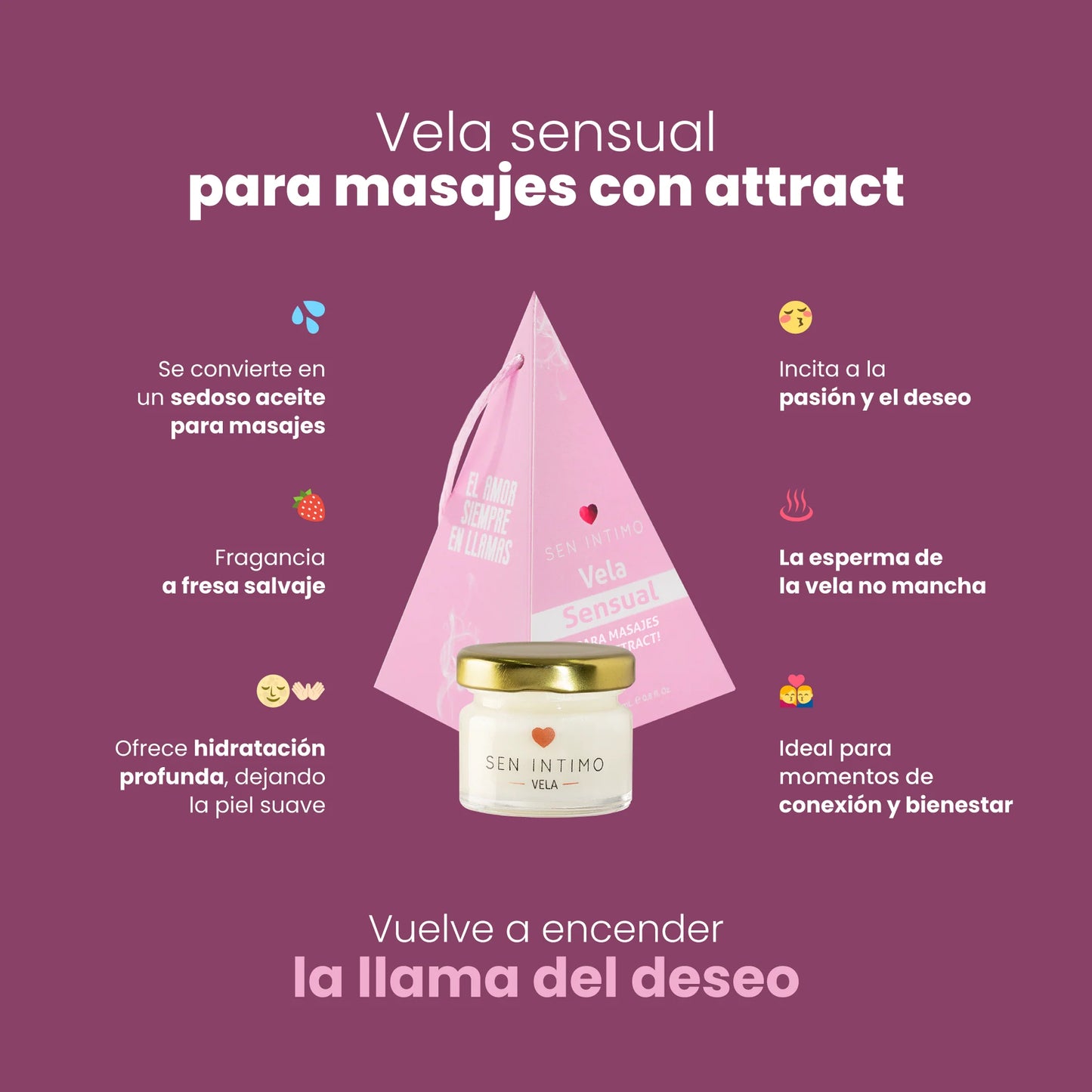 Vela Para Masajes  Sen Intimo 25Ml