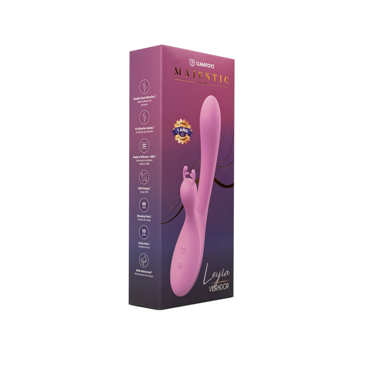 Vibrador Doble Estimulación Leyla Camtoyz