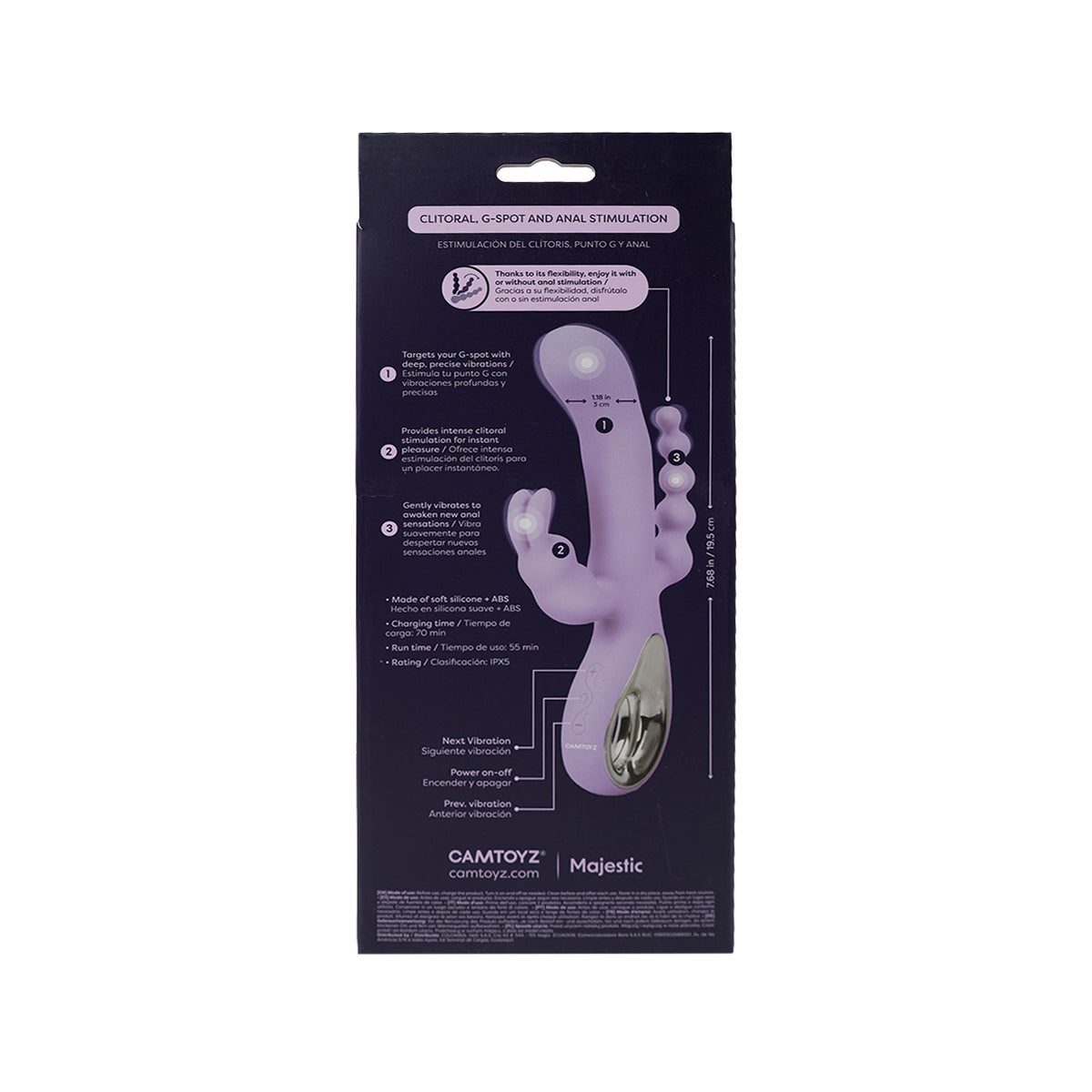 Vibrador Triple Estimulación Trento Camtoyz